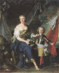  Mademoiselle de Lanbesc as Minerva,Arming Her Brother the Comte de Brionne and Directing Him to the Arts of War (mk05)